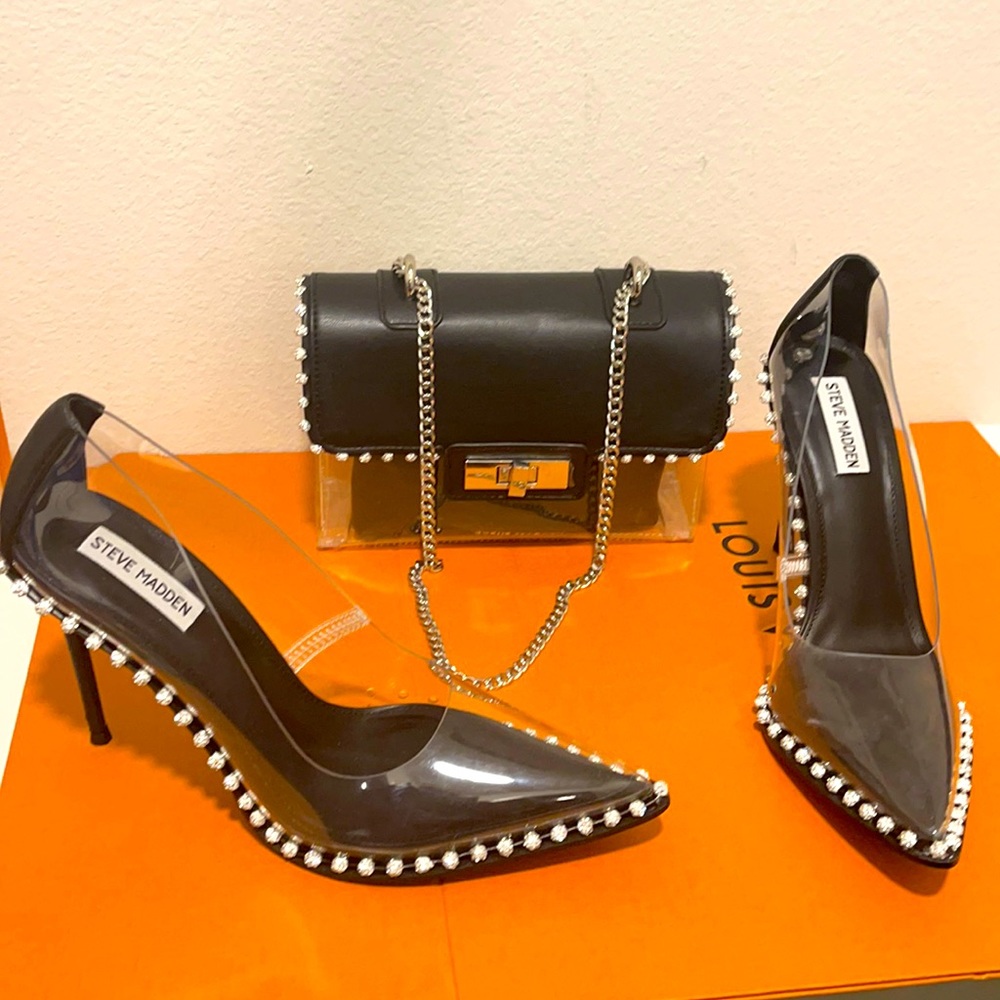 Black diamond see through bag